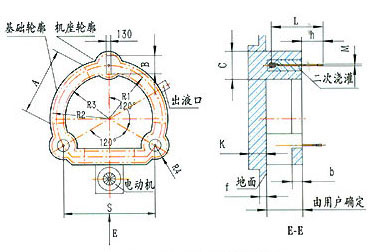 刮刀離心機(jī)安裝基礎(chǔ)圖